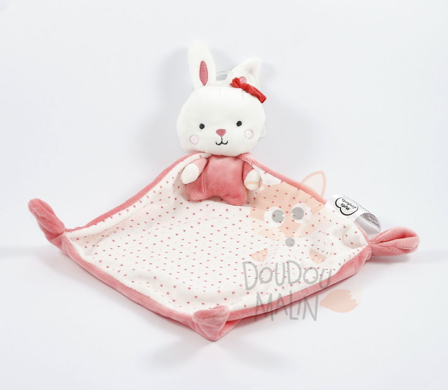  plat lapin rose blanc coeur 